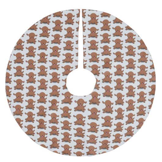 Cute happy puppy cartoon kerstboom rok (Voorkant)