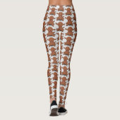 Cute happy puppy cartoon leggings (Achterkant)