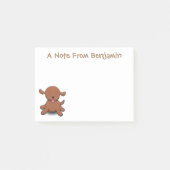 Cute happy puppy cartoon post-it® notes (Voorkant)