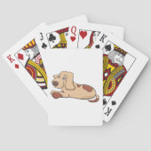 Cute Happy Puppy-spelkaarten Pokerkaarten (Achterkant)