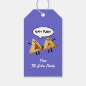 Cute Happy Purim Hamentaschen Mishloach Manot Cadeaulabel (Voorkant)