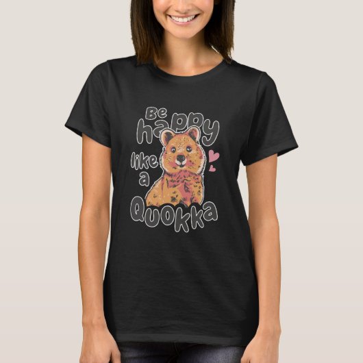 Cute Happy Quokka T-shirt (Voorkant)