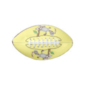 Cute happy raccoon baby illustratie american football (Voorkant)
