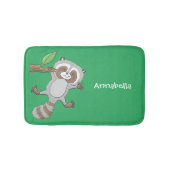 Cute happy raccoon baby illustratie badmat (Voorkant)