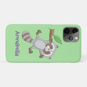 Cute happy raccoon baby illustratie Case-Mate iPhone case (Achterkant (horizontaal))