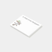 Cute happy raccoon baby illustratie post-it® notes (Schuin)