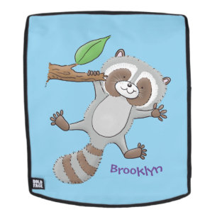 Cute happy raccoon baby illustratie rugtassen