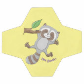 Cute happy raccoon baby illustratie voetbal (Enkel)