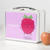 Cute happy raspberry cartoon illustratie (In situ)