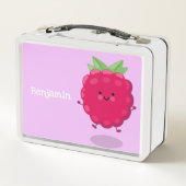 Cute happy raspberry cartoon illustratie (Achterkant)