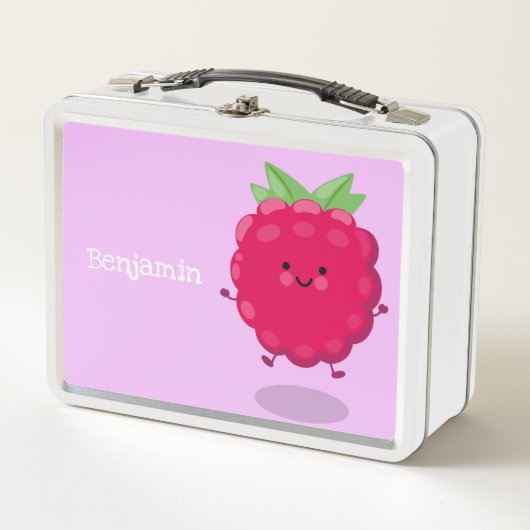 Cute happy raspberry cartoon illustratie (Voorkant)