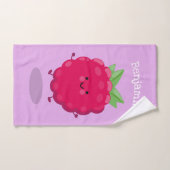 Cute happy raspberry cartoon illustratie bad handdoek (Handdoek)