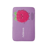 Cute happy raspberry cartoon illustratie badmat (Voorkant Verticaal)