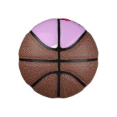 Cute happy raspberry cartoon illustratie basketbal (Rechts)
