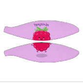 Cute happy raspberry cartoon illustratie basketbal (Panelen)