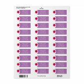 Cute happy raspberry cartoon illustratie etiket (Full Sheet)