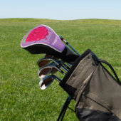 Cute happy raspberry cartoon illustratie golfheadcover (Insitu)