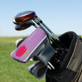 Cute happy raspberry cartoon illustratie golfheadcover (Insitu)