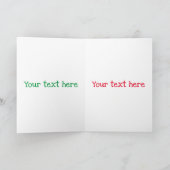 Cute happy raspberry cartoon illustratie kaart (Binnen)