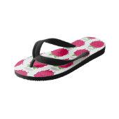 Cute happy raspberry cartoon illustratie kinder teenslippers (Schuin)