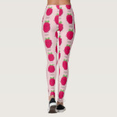 Cute happy raspberry cartoon illustratie leggings (Achterkant)