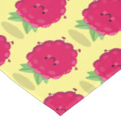 Cute happy raspberry cartoon illustratie tafelkleed (Gekanteld)