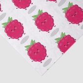 Cute happy raspberry cartoon illustratie tissuepapier (Detail)