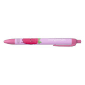 Cute happy raspberry cartoon illustratie zwarte inkt pen (Bodem)