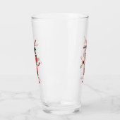 Cute happy red ant cartoon glas (Links)