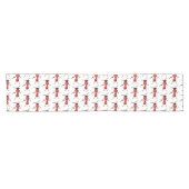 Cute happy red ant cartoon korte tafelloper (Horizontaal)