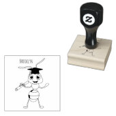 Cute happy red ant cartoon rubberstempel (Gestempeld)
