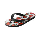 Cute happy red ladybug cartoon afbeelding kinder teenslippers (Schuin)