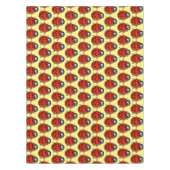 Cute happy red ladybug cartoon afbeelding tafelkleed (Voorkant)