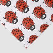 Cute happy red ladybug cartoon afbeelding tissuepapier (Detail)