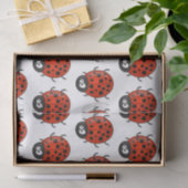 Cute happy red ladybug cartoon afbeelding tissuepapier (Geschenk)