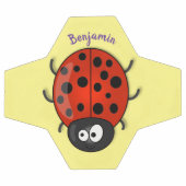 Cute happy red ladybug cartoon afbeelding voetbal (Enkel)