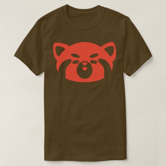 Cute Happy Red Panda T-shirt (Design voorkant)