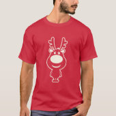 Cute Happy Reindeer T-shirt (Voorkant)