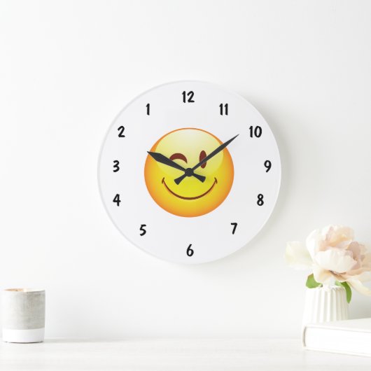 Cute Happy Reverse Dial Grote Klok (Huis)