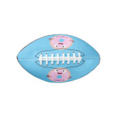 Cute happy roze glaasje donut cartoon american football (Voorkant)