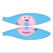 Cute happy roze glaasje donut cartoon basketbal (Panelen)