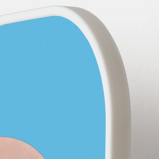 Cute happy roze glaasje donut cartoon pickleball paddle (Links Detail)