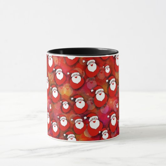 Cute Happy Santa Claus kerstkoffie Mok (Midden)