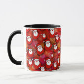 Cute Happy Santa Claus kerstkoffie Mok (Links)