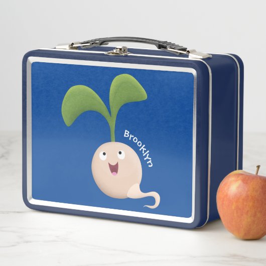 Cute happy seed cartoon illustratie (In situ)