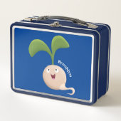 Cute happy seed cartoon illustratie (Voorkant)