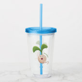 Cute happy seed cartoon illustratie acryl drinkbeker (Voorkant)