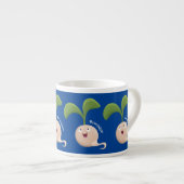 Cute happy seed cartoon illustratie espresso kop (Voorkant rechts)