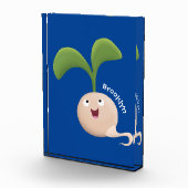 Cute happy seed cartoon illustratie fotoblokken (Rechts)