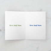 Cute happy seed cartoon illustratie kaart (Binnen)